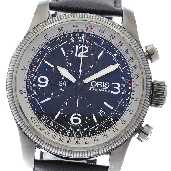 ORIS Big Crown Timer Chronograph 7648 Date Automatic Men's Watch - Picture 1 of 6